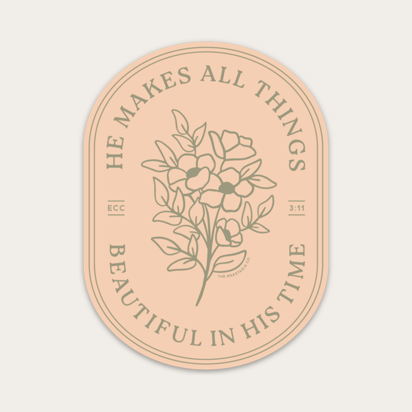 He Makes All Things Sticker