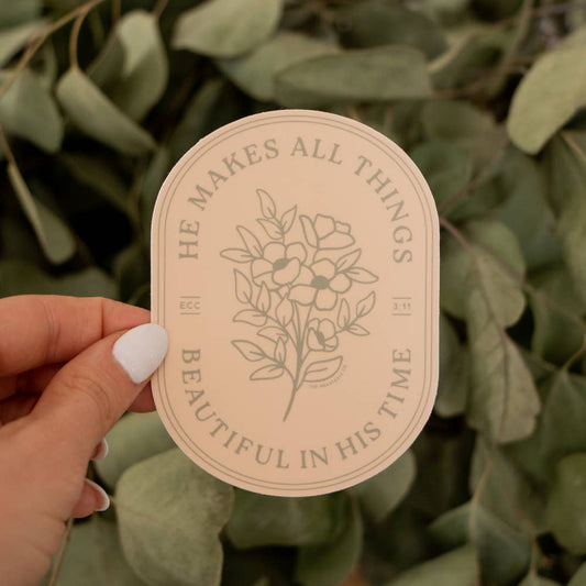 He Makes All Things Sticker